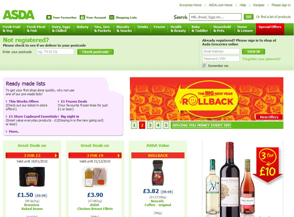 Asda 1st online shop discount Delivery charges may apply £20 off your first online grocery shop over £50 for customers with an order fulfilled by Dartford Home Shopping Centre. Deal. Asda Discount Code Don't forget to add an Asda discount code to your basket - you'll never pay full price for your weekly shop again.